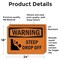 Signmission 18 in Height, 24 in Width, Vinyl Decal, Rectangle OS-2PACK-WS-D-1824-L-12412 - alternate 5